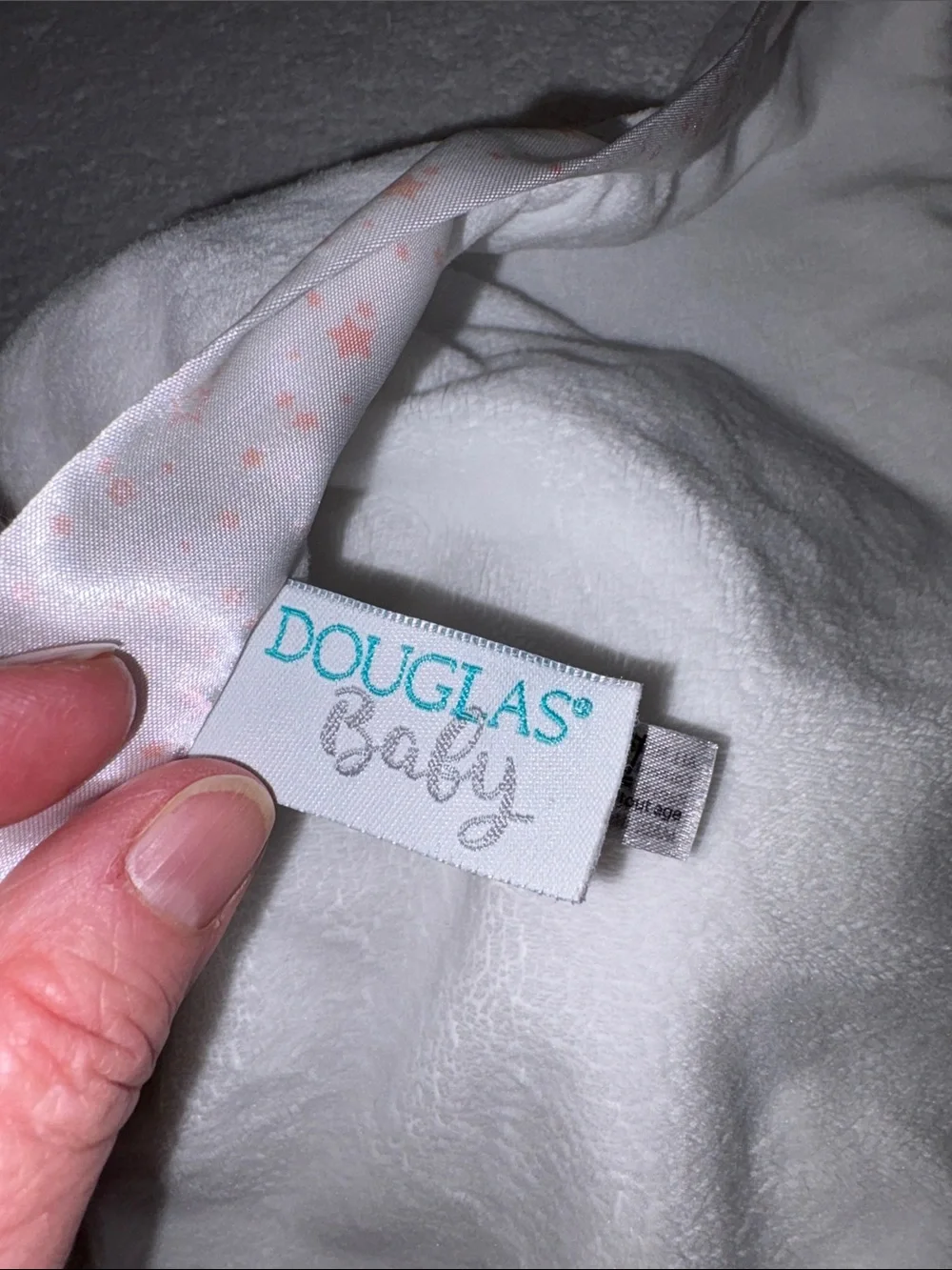 Douglas baby rainbow Unicorn Snuggle Lovey Blanket - White & Pink Plush Comfort